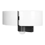 TOS DUO LED 2x20W podwójny naświetlacz ogrodowy z PIR, 2x1600lm, IP65, 4000K, PC, czarny
