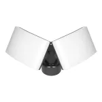 TOS DUO LED 2x20W podwójny naświetlacz ogrodowy z PIR, 2x1600lm, IP65, 4000K, PC, czarny