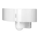 TOS DUO LED 2x20W podwójny naświetlacz ogrodowy z PIR, 2x1600lm, IP65, 4000K, PC, biały