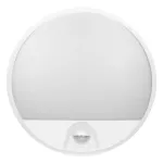 AGAT LED 10W, oprawa ogrodowa z czujnikiem ruchu 140st, 850lm, IP54, 4000K, biała