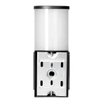 DALIA oprawa ogrodowa z czujnikiem PIR, E27, max. 15W, IP54, czarna