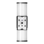DALIA oprawa ogrodowa, 2xE27, max. 2x15W, IP54, czarna