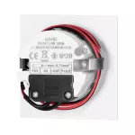 DRACO LED NEW 1,5W, oprawa schodowa podtynkowa, 12VDC, 30lm, 3000K, biała, czujnik ruchu i zmierzchu