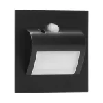 DRACO LED NEW 1,5W, oprawa schodowa podtynkowa, 12VDC, 30lm, 6000K, czarny, czujnik ruchu i zmierzchu