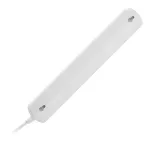 Przedłużacz 4 gniazda 2P/II, płaska wtyczka, przewód 2x1mm², 2500W, 1,4m, biały