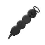 Przedłużacz 3x2P+Z,ON/OFF,1,4m, 3x1mm², czarny