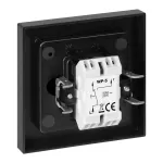 Łącznik p/t schodowy z podświeleniem Malta, 10A, 250V, WP-5M/S, czarny mat