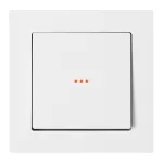 Przycisk dzwonek p/t z podświeleniem Malta, 10A, 250V, WP-6/7M/S, biały
