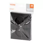 Gniazdo podwójne p/t 2x2P+Z Malta, 16A, 250V, PT-6M, czarny mat