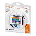 Zestaw taśma LED 12V 5050 100 30L 7.2W/m IP20 RGB 3m +Sterownik RGB +Zasilacz 12V