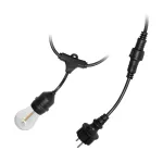 Girlanda oświetleniowa - 1 sznur 20 m (20 opraw) + 20 żarówek LED 1W E27, 3000K + 1 żarówka gratis