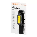 Latarka czołowa LED, 250lm, 500mAh, CCT, ruchoma głowica