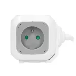 Przedłużacz 4 krotny 2P+Z, ładowarka 2xUSB, 1,4m H05VV-F 3x1mm2, szaro-biały