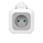Przedłużacz 4 krotny 2P+Z, ładowarka 2xUSB, 1,4m H05VV-F 3x1mm2, szaro-biały