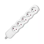 Rozgałęźnik wielogniazdowy 5x2P+Z, biały