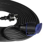 Przedłużacz warsztatowy bryzgoszczelny IP44, 1x2P+Z 20m,kabel gumowy olejoodporny H07RN-F 3x1,5mm², 230VAC/16A, schuko