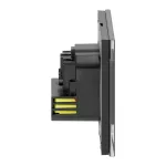 Gniazdo pojedyncze 2P+Z, Schuko, USB-A + USB-C, wyjście 5VDC max. 3A, czarny