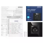 Gniazdo pojedyncze 2P+Z, USB-A + USB-C, PD, max. 20W, czarny