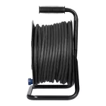Przedłużacz bębnowy, 4 gniazda 2P+Z, kabel H07RN-F 3x2,5mm², długość 40m, termik, przesłony torów prądowych