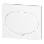 Hermetyczne gniazdo elektryczne, IP44, 1x2P+Z(Schuko), białe