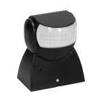 Czujnik ruchu 180st., regulacja pionowa i pozioma, IP65, 1200W, czarny