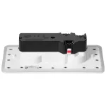 Hermetyczne gniazdo elektryczne podwójne, prostokątne, IP55, 2x2P+Z(French), białe