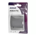 Przycisk dzwonek n/t AQUATIC IP44 szary-grafit