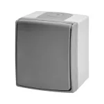 Gniazdo pojedyncze 2P+Z Schuko AQUATIC PRO IP55 szaro-grafitowe