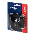 Gniazdo podwójne p/t 2x2P+Z Onyx, 16A, 250V, PT-6OR, czarny