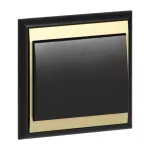 Łącznik p/t jednobiegunowy Luna, 10A, 250V, WP-1L, czarny/złoty