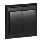 Łącznik p/t świecznikowy Luna, 10A, 250V, WP-2L, czarny