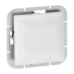 Łącznik jednobiegunowy p/t z podświeleniem Pearl, 10A, 250V, WP-1P/S, biały