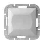 Przycisk dzwonek p/t Pearl, 10A, 250V, WP-6/7P, srebrny