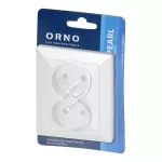 Gniazdo podwójne p/t 2x2P+Z Pearl, 16A, 250V, PT-6 P, biały