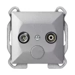 Gniazdo abonenckie "RTV" Pearl, 1,5dbt, GAP-P/K, antracyt