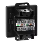 Gniazdo 2xRJ45 Cat6 Pearl, RJ45-6CAT/P2, czarny