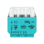 Złączka instalacyjna wciskana 3-przewodowa; na drut 0,75-2,5mm2; IEC 300V/24A 100 szt.