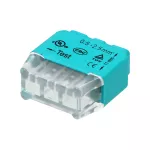 Złączka instalacyjna wciskana 3-przewodowa; na drut 0,75-2,5mm2; IEC 300V/24A; Blister 10 szt.
