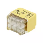 Złączka instalacyjna wciskana 6-przewodowa; dwurzędowa; na drut 0,75-2,5mm2; IEC 300V/24A 50 szt.