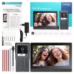 GADI, zestaw wideodomofonowy jednorodzinny, 2-żyłowy, 10", Wi-Fi, ekran dotykowy, Full HD, RFID 125kHz, szyfrator