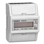 1-fazowy wskaźnik zużycia energii elektrycznej, 80A, 4.3 moduły, DIN TH-35mm