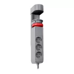 Przedłużacz biurkowy 3-krotny 2P+Z, 1,5M H05VV-F 3x1,5mm², 2xUSB+1 typu C