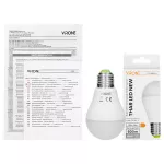 THAR LED 7W A60, żarówka z mikrofalowym czujnikiem ruchu, 825lm, 4000K, E27