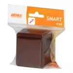Łącznik n/t 10A, 250V, schodowy IP44, SMART, brązowy