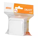 Łącznik zwierny n/t 10A, 250V, światło/dzwonek IP44, SMART, biały