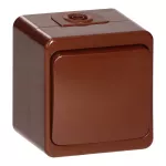 Łącznik zwierny n/t 10A, 250V, światło/dzwonek IP44, SMART, brązowy