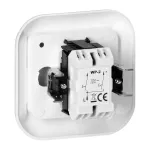 Łącznik podwójny p/t 10A, 250V, świecznikowy, TOPAZ, biały