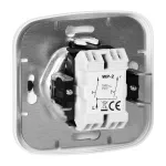 Łącznik p/t 10A, 250V, świecznikowy, ATUT, biały