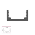 PROFIL LED NEXTEC DO TAŚM / COB / 5W / 320 LED / IP67