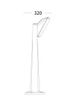 Oprawa ogrodowa PINELA 1 OPAL 943mm Fumagalli E27 IP55 230V czarny / tworzywo sztuczne